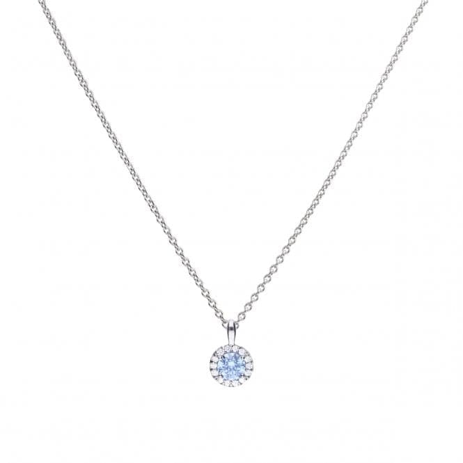 Sky Blue Cubic Zirconia Pave Pendant P4780DiamonfireP4780