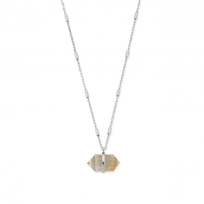 Sky Goddess Citrine Double Point Necklace SNCC3193ChloBoSNCC3193