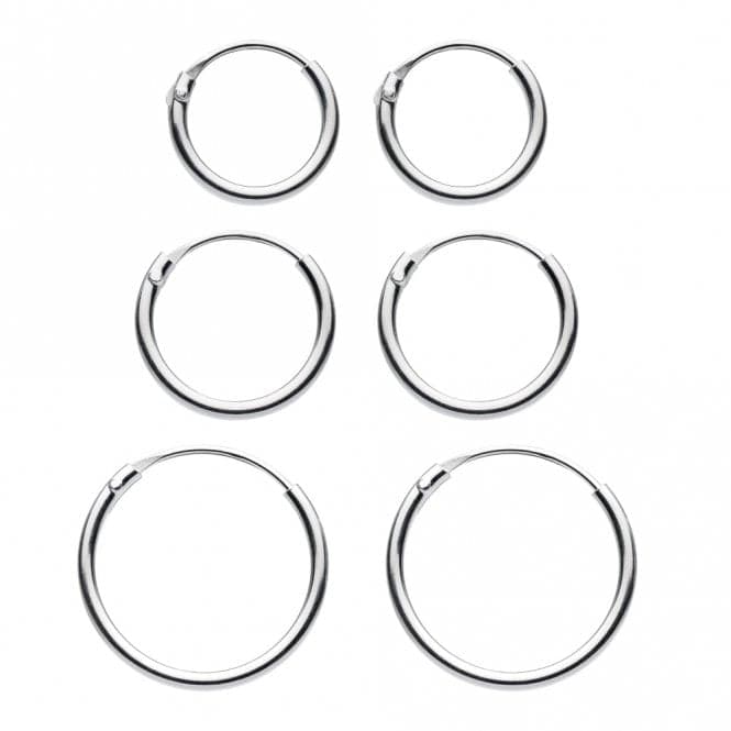 Sleeper Hoop Earring Set - 11mm, 13mm, 15mm 67710HPDew67710HP