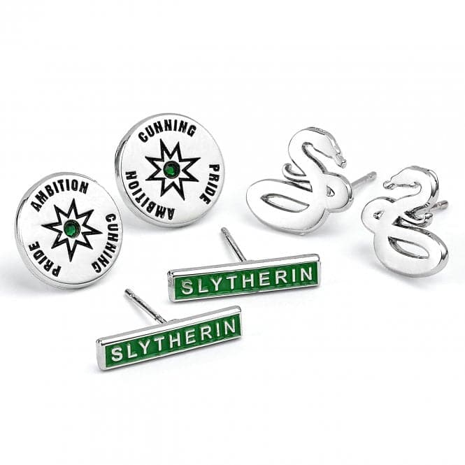 Slytherin Set of 3 Stud EarringsHarry PotterWES00224