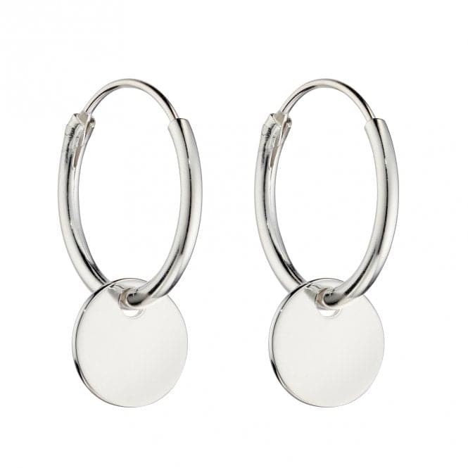 Small Disc Assembled Hoop Earrings E5991BeginningsE5991