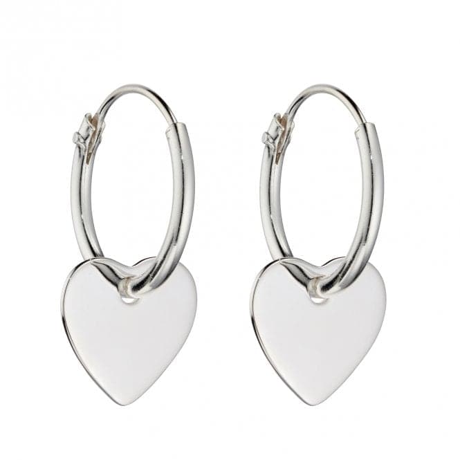 Small Heart Assembled Hoop Earring E5993BeginningsE5993