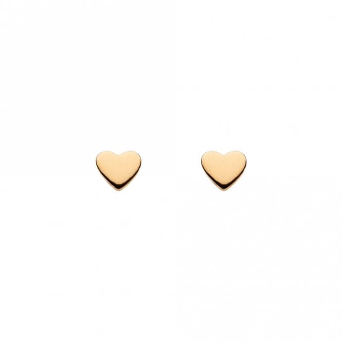 Small Heart Gold Plated Stud Earrings 4390GDDew4390GD