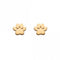 Small Paw Print Gold Plated Stud Earrings 4767GDDew4767GD