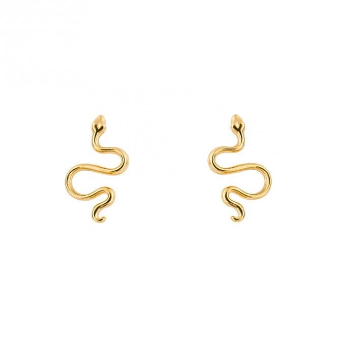 Snake Stud Gold Plated Earrings E6239BeginningsE6239
