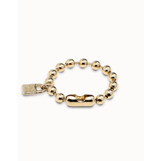 Snowflake Golden Metal BraceletUNOde50PUL1215ORO0000M