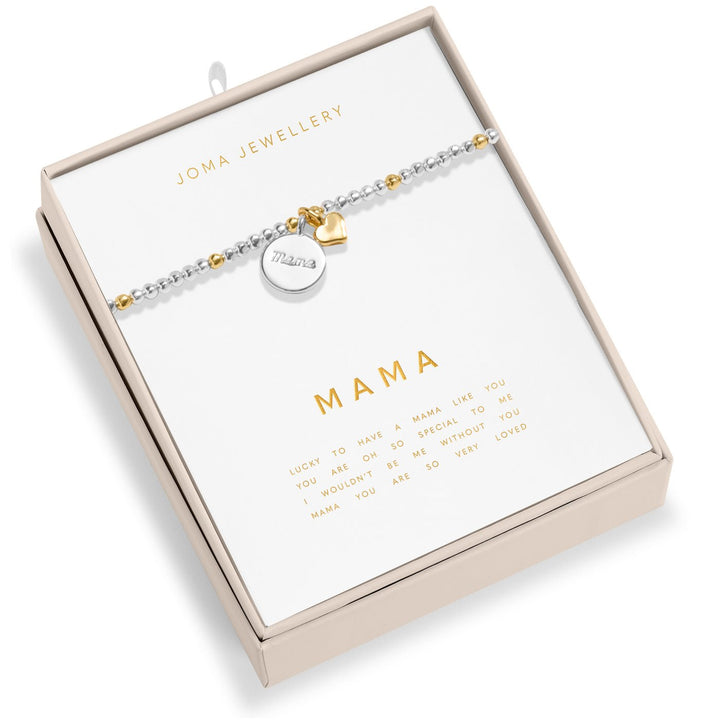 So Loved Mama Silver & Gold Plated Bracelet 8701Joma Jewellery8701