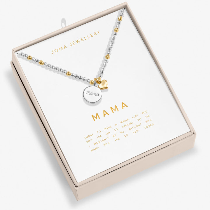 So Loved Mama Silver & Gold Plated Necklace 8704Joma Jewellery8704