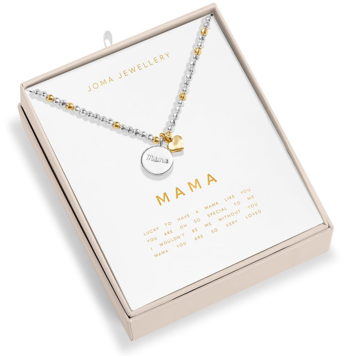 So Loved Mama Silver & Gold Plated Necklace 8704Joma Jewellery8704