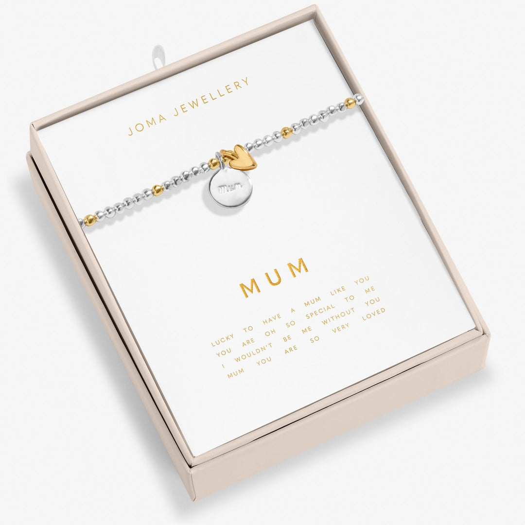 So Loved Mum Silver & Gold Plated Bracelet 8699Joma Jewellery8699