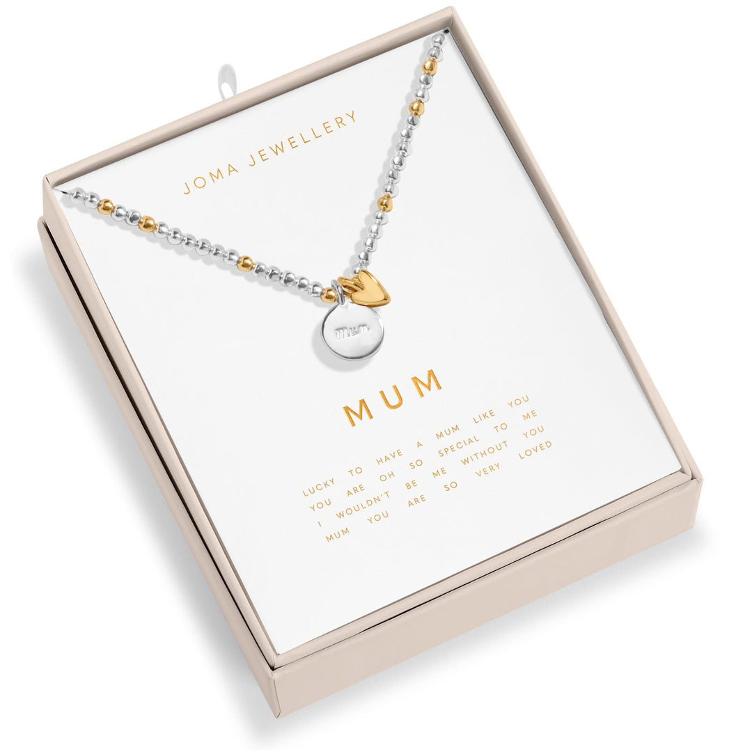 So Loved Mum Silver & Gold Plated Necklace 8702Joma Jewellery8702