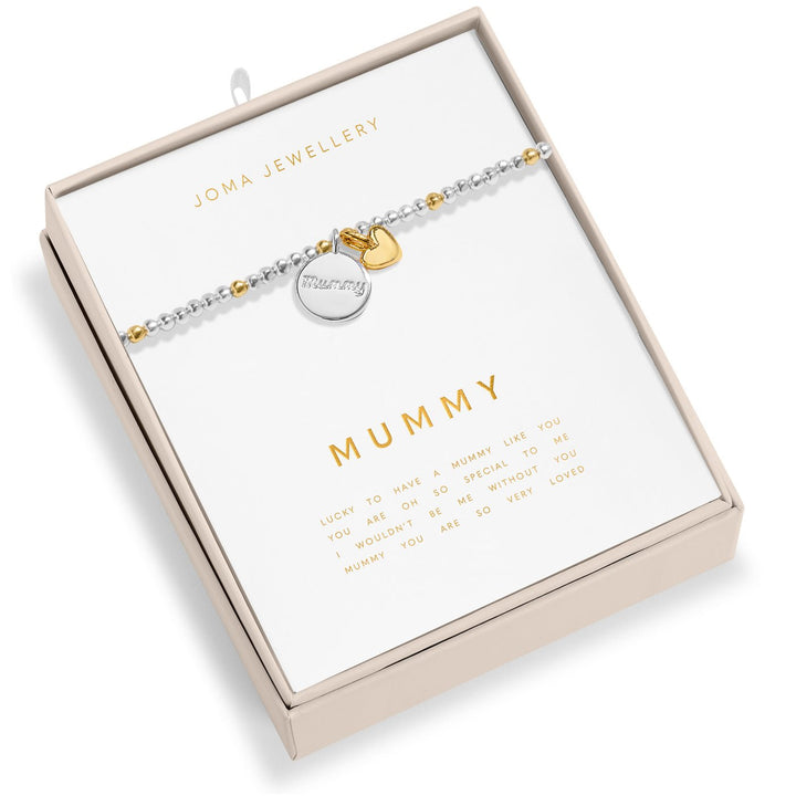 So Loved Mummy Silver & Gold Plated Bracelet 8700Joma Jewellery8700