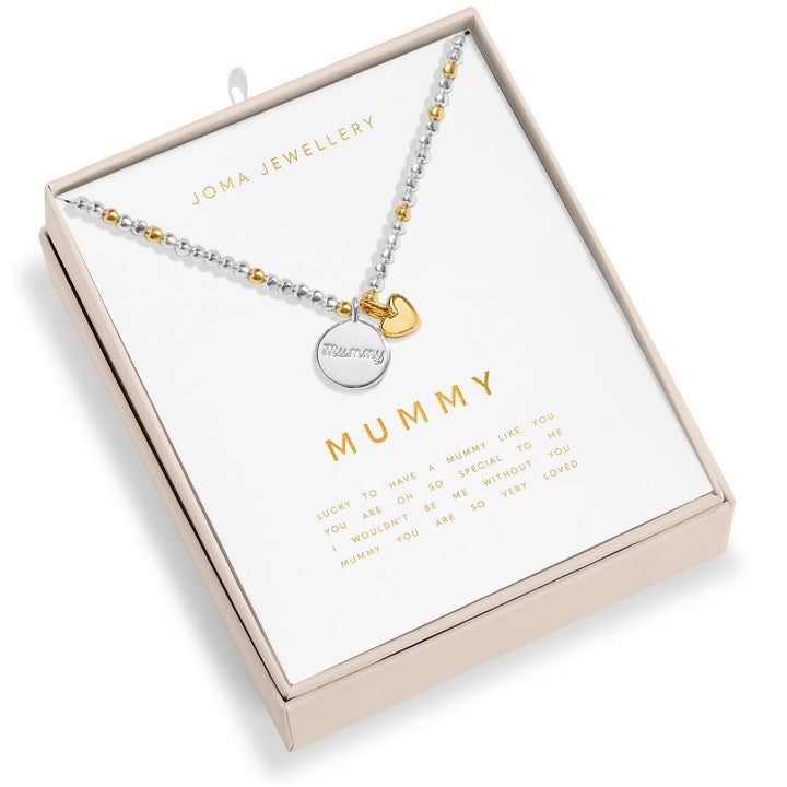 So Loved Mummy Silver & Gold Plated Necklace 8703Joma Jewellery8703