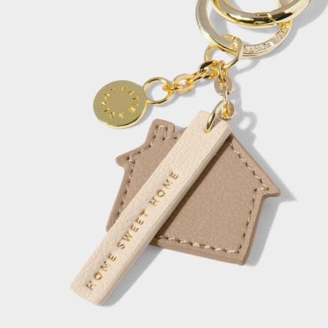 Soft Tan Chain Keyring 'Home Sweet Home' KLB3045Katie LoxtonKLB3045