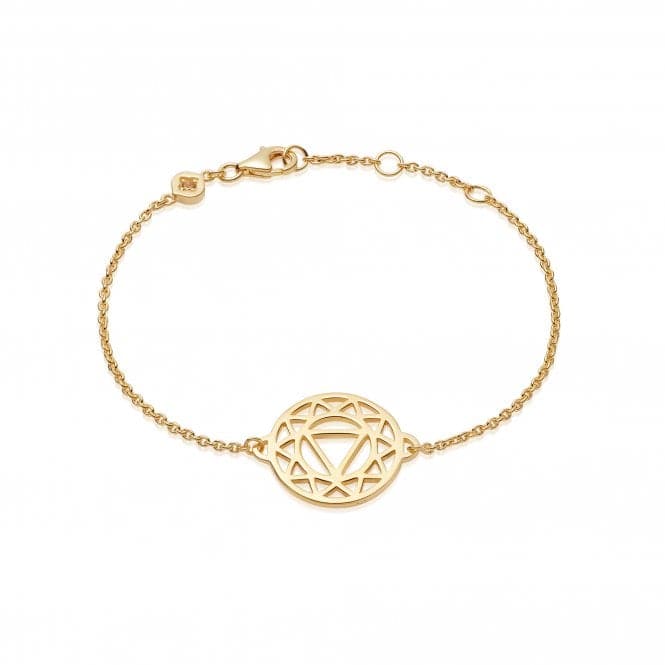 Solar Plexus Chakra Chain 18ct Gold Plated Bracelet CHKBR1003DaisyCHKBR1003