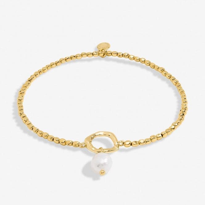 Solaria Baroque Pearl Gold Plated Loop 17.5cm Bracelet 7161Joma Jewellery7161