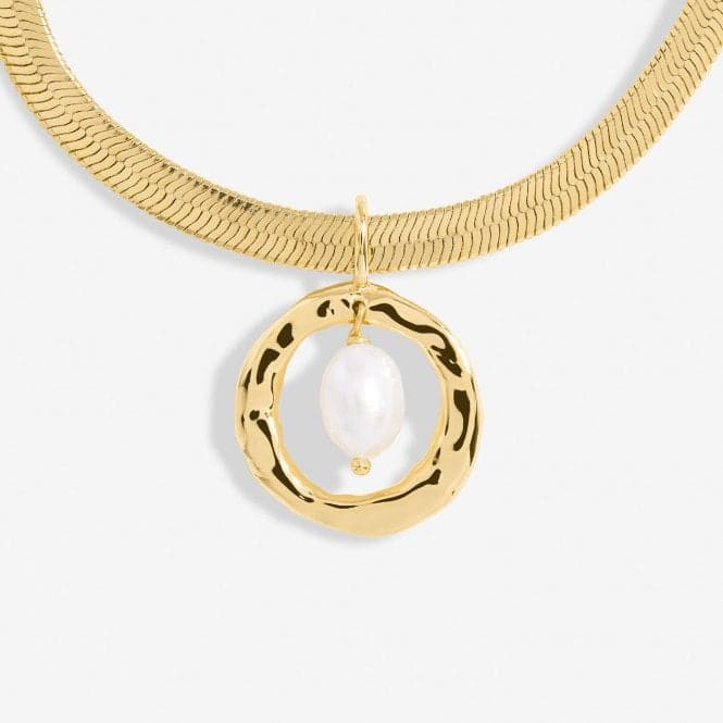 Solaria Baroque Pearl Gold Plated Pendant 18cm + 3cm Bracelet 7155Joma Jewellery7155