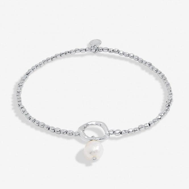 Solaria Baroque Pearl Silver Plated Loop 17.5cm Bracelet 7167Joma Jewellery7167