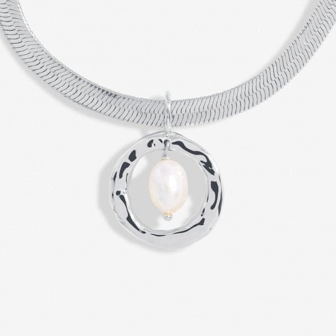 Solaria Baroque Pearl Silver Plated Pendant 18cm + 3cm Bracelet 7145Joma Jewellery7145