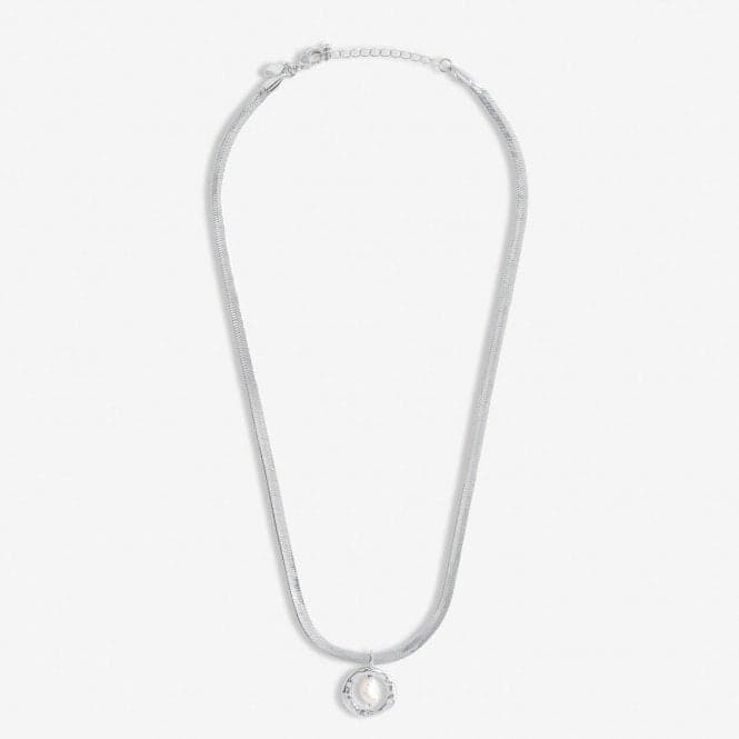 Solaria Baroque Pearl Silver Plated Pendant 46cm + 5cm Necklace 7144Joma Jewellery7144