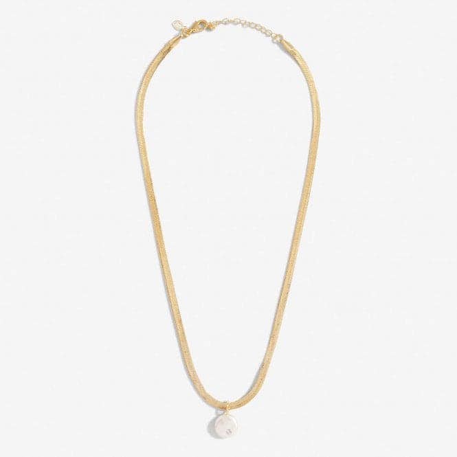 Solaria Coin Pearl Gold Plated 40cm + 5cm Necklace 7157Joma Jewellery7157