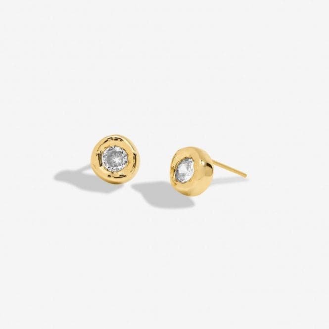 Solaria Zirconia Gold Plated Stud Earrings 7165Joma Jewellery7165