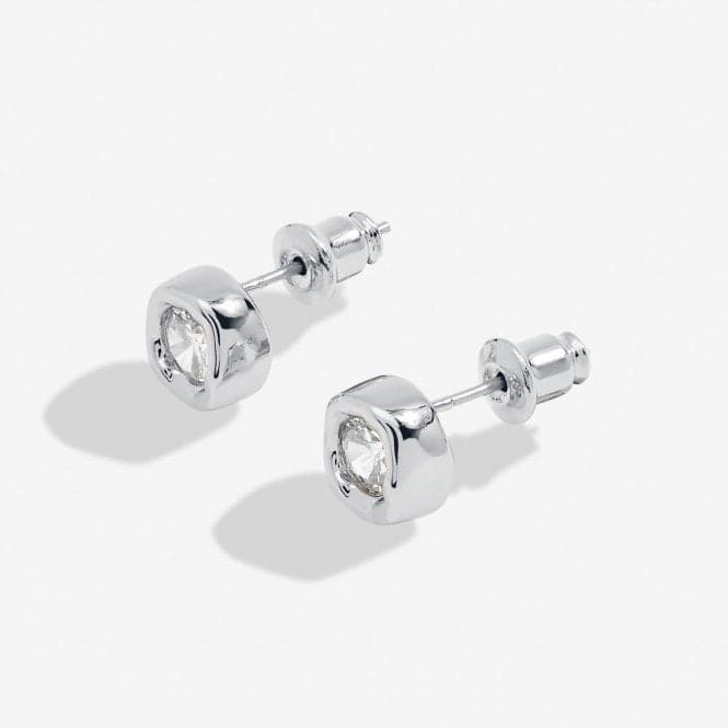 Solaria Zirconia Silver Plated Stud Earrings 7171Joma Jewellery7171