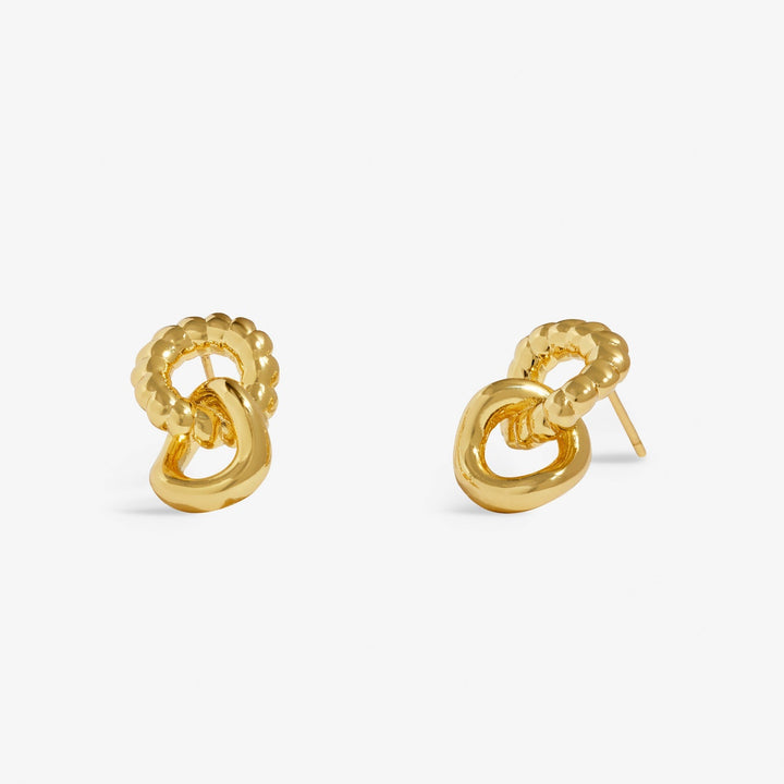 Soul Shine Linked Ring Gold Plated Earrings 8479Joma Jewellery8479