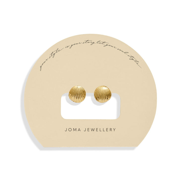 Soul Shine Shell Gold Plated Earrings 8480Joma Jewellery8480