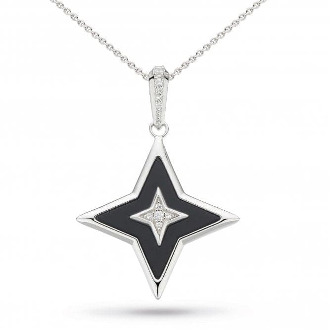 Special Edition Empire Astoria Glitz Onyx Cubic Zirconia Star 24" Necklace 90415ONCKit Heath90415ONC