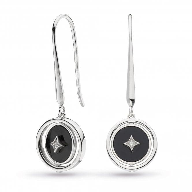 Special Edition Empire Astoria Nocturne Onyx Zirconia Spinner Drop Earrings 50416ONCKit Heath50416ONC