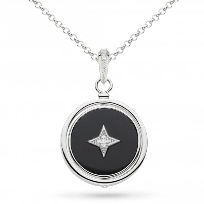 Special Edition Empire Astoria Onyx Cubic Zirconia Nocturne Spinner 28" Necklace 90416ONCKit Heath90416ONC