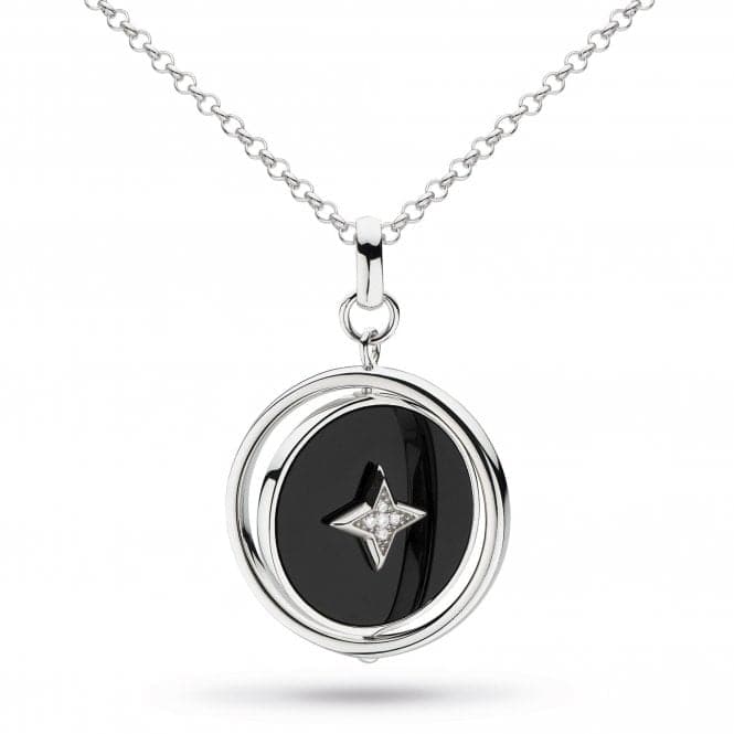 Special Edition Empire Astoria Onyx Cubic Zirconia Nocturne Spinner 28" Necklace 90416ONCKit Heath90416ONC