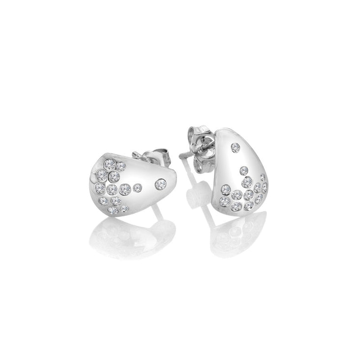 Sterling Silver Spritz White Topaz Earrings DE835