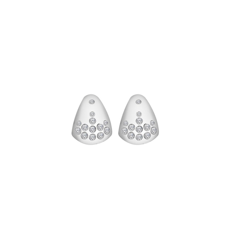 Sterling Silver Spritz White Topaz Earrings DE835