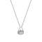 Elegant sterling silver pendant adorned with sparkling white topaz, showcasing a smooth teardrop design, perfect for sophisticated occasions.