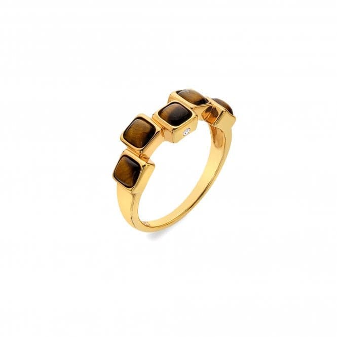 Square Stepped Tigers Eye Ring DR269Hot Diamonds x GemstonesDR269/XS