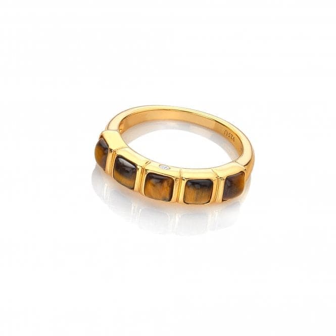 Square Tigers Eye Ring DR266Hot Diamonds x GemstonesDR266/XS