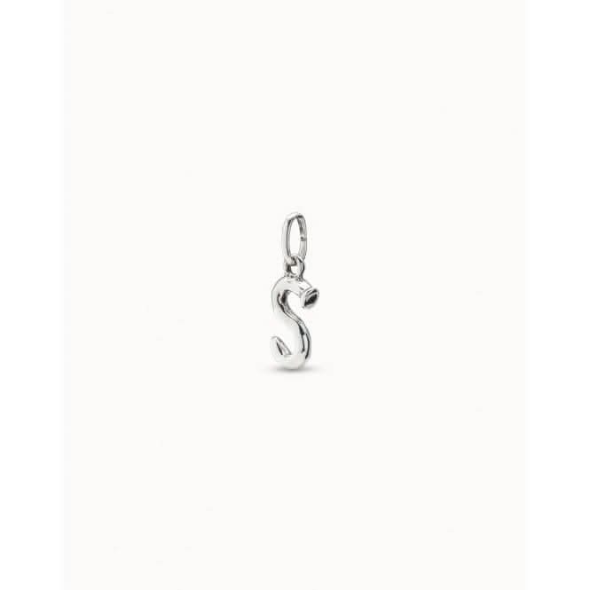 Gimme A Letter S Silver Metal Charm CHA0045MTL0000U