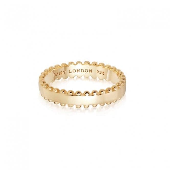 Stacked Beaded Band 18ct Gold Plated Ring SRB9006_GPDaisySRB9006_GP_L