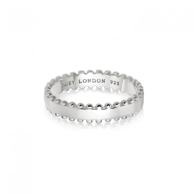 Stacked Beaded Band Sterling Silver Ring SRB9006_SLVDaisySRB9006_SLV_L