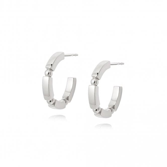 Stacked Chunky Midi Hoops Sterling Silver Earrings EB8007_SLVDaisyEB8007_SLV