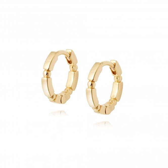 Stacked Huggie Hoops 18ct Gold Plate Earrings EB8008_GPDaisyEB8008_GP