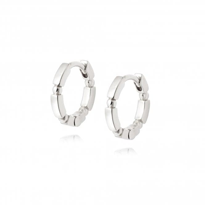 Stacked Huggie Hoops Sterling Silver Earrings EB8008_SLVDaisyEB8008_SLV