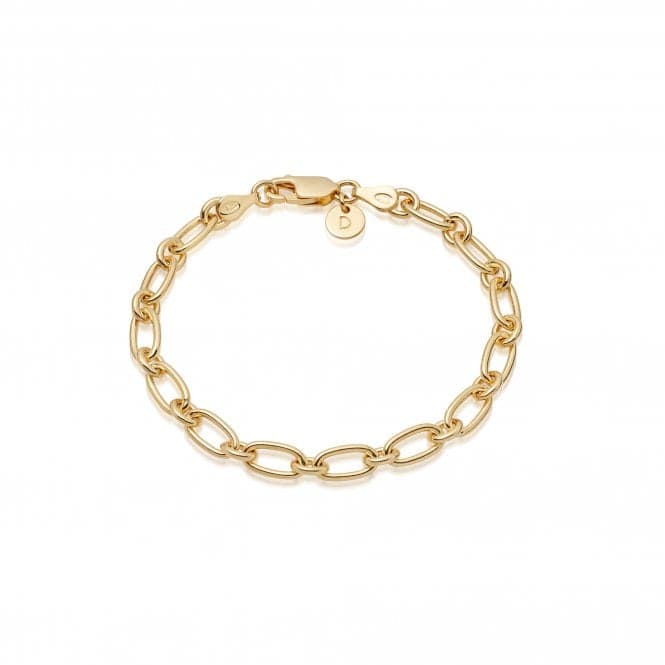Stacked Linked Chain 18ct Gold Plated Bracelet BRB8004_GPDaisyBRB8004_GP