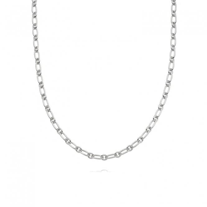 Stacked Linked Chain Sterling Silver Necklace NB8008_SLVDaisyNB8008_SLV