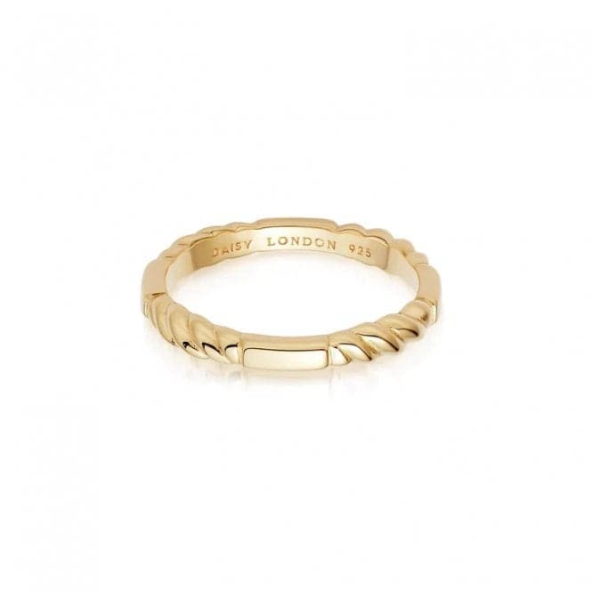 Stacked Rope 18ct Gold Plated Ring SRB9009_GPDaisySRB9009_GP_L