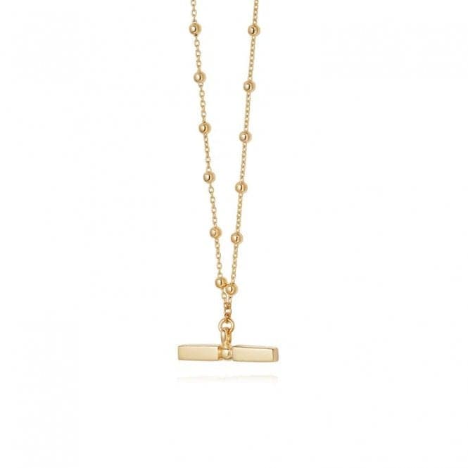 Stacked T Bar 18ct Gold Plate Necklace NB8002_GPDaisyNB8002_GP