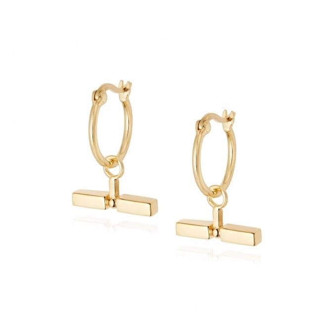 Stacked T Bar 18ct Gold Plated Earrings EB8010_GPDaisyEB8010_GP