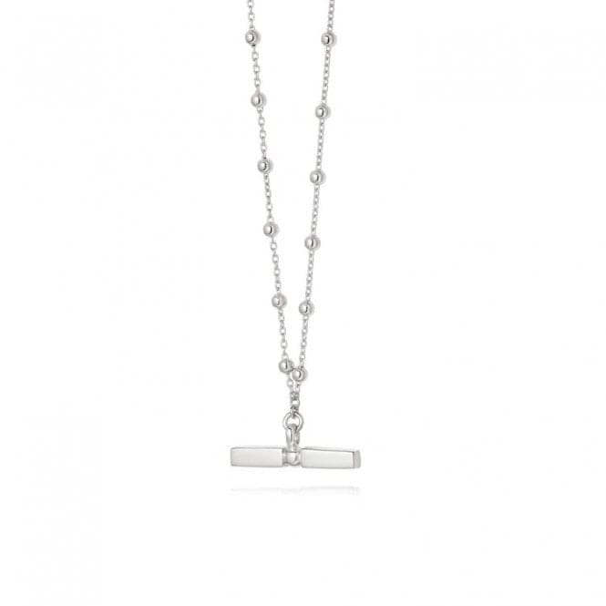 Stacked T Bar Sterling Silver Necklace NB8002_SLVDaisyNB8002_SLV